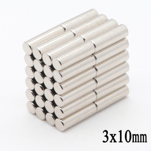 100pcs 3x10mm N35 NdFeB Mini Super Strong Powerful Neodymium Magnet Round Rare Earth Permanent Magnets 3*10mm 2024 - buy cheap