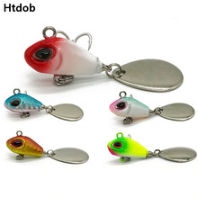 Htdob 5Pcs 6g Metal VIB Fishing Lure Spinner Sinking Rotating Spoon Pin Crankbait Sequins Baits Fishing Tackle 2024 - buy cheap