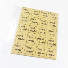 240 unids/lote de pegatinas de sellado cuadradas hechas a mano multifunción para productos hechos a mano, etiqueta de paquete 2024 - compra barato