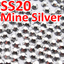 SS20 4,6-4,8mm 1440 unids/bolsa de hematita de plata HotFix DMC FlatBack diamantes de ropa de transferencia de hierro DIY cristal piedra de fijación caliente 2024 - compra barato