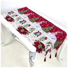 34x180cm Christmas Table Runner Mat Tablecloth Christmas Flag Santa Claus Tapestry Red Table Runners Home Decorative 2024 - buy cheap
