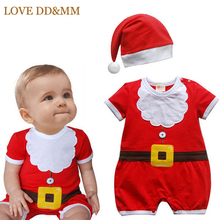 LOVE DD & MM-Pelele de Papá Noel para niños y niñas, ropa para recién nacidos, cinturón, regalo de Navidad 2024 - compra barato