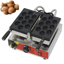Commercial 110V/220V walnut shape waffle maker/Electric Walnut Cake Waffle Maker/Walnut Cake Making Machine 2024 - buy cheap