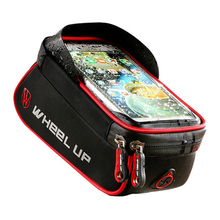 Bolsa para ciclismo com tela sensível ao toque, bolsa à prova d'água com gps, refletiva, de zíper frontal, para mountain bike 2024 - compre barato