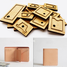 DIY leather craft women card holder folded wallet knife mould die cutter hand machine punch tool pattern 4pcs/set 2024 - compre barato