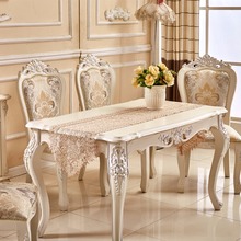 Textil para el hogar clásico bordado Floral encaje champán boda fiesta banquete Mesa decoración mesa estera camino de mesa para boda 2024 - compra barato