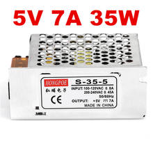 5 PCS 5V 7A 35W Switching Power Supply Driver for LED Strip AC 100-240V Input to DC 5V 2024 - buy cheap