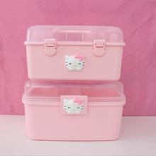 Pink Home Storage Box Medicine Box Multi-Layer First Plastic Beauty Cat Nail Box Children's Toolbox Small Medicine Box 2024 - buy cheap