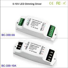 BC-330-5A motorista conduzido do diodo emissor de luz 5a * 3ch 0-10v, controlador de escurecimento do motorista do cv pwm 10a/1ch 0-10v BC-330-10A 2024 - compre barato
