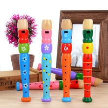 Красочные Дети обучения хорошо разработанный деревянный пластик дети пиколо музыкальный инструмент раннего образования игрушка 2024 - купить недорого