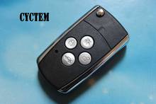 CYCTEM Car Key Shell Replacement Fob Case 4 Buttons Flip Folding Remote Key Cover Fit For Toyota 2024 - buy cheap