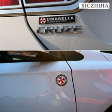 3D biohazard umbrella de la insignia del coche emblema adhesivo para Jaguar XF XJS XJ XK S-TYPE X-TYPE XJ8 XJL XJ6 XKR XK8 X320 2024 - compra barato