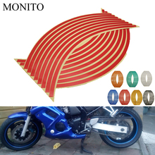 Adesivo para roda de motocicleta, fita refletiva para aro de pneu de motocicleta, acessórios para kawasaki ninja 650r er6f er6n zzr1200 er5 gpz500 ex500 2024 - compre barato