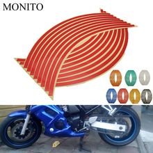 Motorcycle Wheel Sticker Reflective Decals Rim Tape Strip For KAWASAKI NINJA 650R ER6F ER6N ZZR1200 ER5 GPZ500 EX500 Accessories 2024 - buy cheap