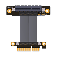 Pcie-cabo de extensão 3.0x4, para pci express, 4x graphics, ssd, cabo riser, vertical, 90 graus, r22sl/270 graus, r22sr 2024 - compre barato