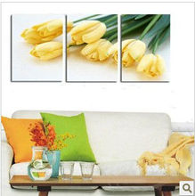 Embroidery Package Hot Sell   Best Quality    Cross Stitch Triplet Full-Bloom Yellow Tulip Flower 2024 - buy cheap