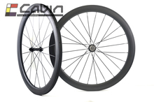 Outlet, 700C carbon fiber road bike wheelset, 50mm clincher/tubular,classic 23mm width rim road bike carbon wheel 2024 - buy cheap