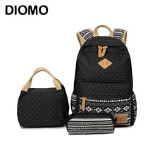 DIOMO 2022 Children's Bag Girls School Bag Set Trend Teenage Backpack Schoolbags High Quality Backpack Book Bag 3 Pieces/Set 2024 - buy cheap