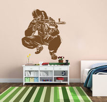 Army Soldier Military Shooter Sniper Removable Wall Stickers for Bedroom Boys Hobby Vinyl Decals Living Room Home Art YY126 2024 - buy cheap