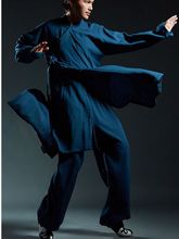 3 вида цветов унисекс, хлопковое и льняное платье-монахи Шаолинь, даосские Костюмы кунг-фу, даосизм, одежда для боевых искусств ушу 2024 - купить недорого