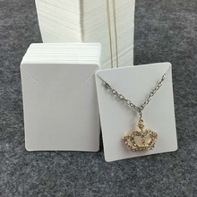 20pcs 6*5cm Square Paper Jewelry Accessories Packaging Paper Vintage Kraft Paper Necklace display Card 2024 - buy cheap