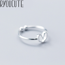 RYOUCUTE-anillos de corazón románticos para mujer, joyería de lujo, anillo para dedo 2024 - compra barato