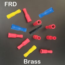 FRD5.5-156 Blue Red Yellow Black Green Brass Bullet Insulation Cable Wire Disconnect Sleeve Connector Female Crimp Terminal 2024 - buy cheap