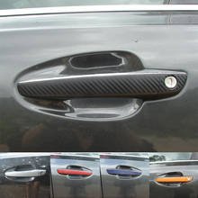 4pcs For Peugeot 508 Carbon Fiber Car Door Handle Sticker Protective Cover Rice Rocket 2024 - buy cheap