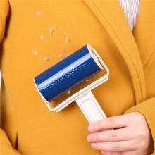 Моющийся роликовый очиститель ворса, липкий очиститель шерсти домашних животных, одежда, пуха, удаление пыли, очиститель ТПР, синие липкие волосы, украшение для дома 10 2024 - купить недорого
