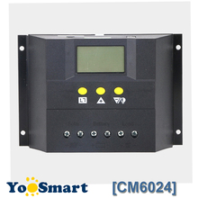 Regulador Solar PWM 60A 12V 24V con LCD, controlador de carga Solar para GEL de plomo-ácido, batería alimentada, Control de voltaje CM6024Z 2024 - compra barato