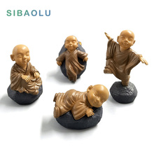 Estatua de resina de Buda Feng shui, figuras de hadas en miniatura, bonsái, accesorios de decoración para el hogar, juguetes kawaii de oficina 2024 - compra barato