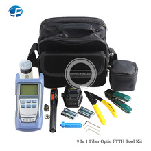 Cheapest Fiber Optic FTTH Tool Kit with SKL-6C Fiber Cleaver and Optical Power Meter 10Mw Visual Fault Locator Wire stripper 2024 - buy cheap