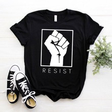 RESIST feminist Women tshirt Cotton Casual Funny t shirt For Lady Girl Top Tee Hipster Drop Ship NA-243 2024 - buy cheap