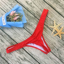 Sexy Bikini Bottom Swimwear Thong Swimsuit 2019 G-string Briefs Bathing Suit May Beach Micro Panties Underwear Briefs Female New 2024 - buy cheap
