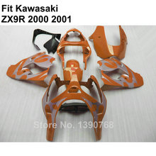 Kit de carenado personalizado para Kawasaki Ninja ZX9R 2000 2001, juego de carenados naranja quemada zx9r 00 01 7, regalos YK122 2024 - compra barato