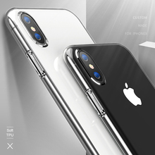 Ультратонкий Прозрачный чехол из ТПУ для iPhone XS Max 8 7 6 6S Plus 5 5S SE 4 4S прозрачный силиконовый чехол для iPhone X XR 8 7 6 6S 2024 - купить недорого
