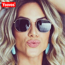 Yoovos aleación mujeres/hombres gafas De Sol Vintage marca diseñador gafas De Sol Metal clásico mujer conducción gafas espejo Oculos De Sol 2024 - compra barato