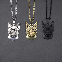 Elfin New Trendy Siamese Cat Pendant Necklaces Women Men Animal Pet Cat Necklaces Jewellery 2024 - buy cheap