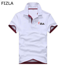 FIZLA Brand clothing New Men Polo Shirt Men Business Casual Print male polo shirt Short Sleeve breathable polo shirt Summer 2024 - buy cheap