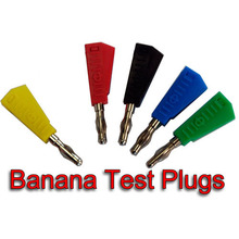 5 Cores De Plástico Cabeça 4mm Niquelado Áudio Speaker Banana empilhável Plug Adapter Solda conector da Sonda de Teste Binding Post 2024 - compre barato