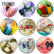 TAFREE Vintage Birds Hummingbird Clip Art Picture 25mm DIY Glass Cabochon Dome Charms For Keychain Necklaces Jewelry Findings 2024 - buy cheap