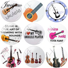 JWEIJIAO I Love Rock Guitar DIY Glass Cabochon Photo Dome Demo Flat Back Making Findings 5pcs/lot Dropshipping 2024 - buy cheap