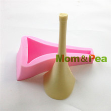 Mom&Pea 0891 Free Shipping High Heel Of Shoe Shaped Silicone Mold Cake Decoration Fondant Cake 3D Mold Food Grade 2024 - buy cheap