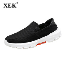 XEK Men shoes 2019 summer spring black mesh casual shoes MD light slip-on men Sneakers breathable flats size 37-45 ZLL348 2024 - buy cheap
