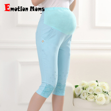 Emotion Moms модное Материнство летние брюки для беременных брюки с высокой талией для грудного вскармливания брюки капри для беременных женщин 2024 - купить недорого
