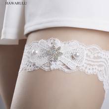 1pcs 4.5cm DIY brides Garter Wedding necessities leg rings Garter bride accessories Soluble Flower Pearl Embroidered Lace Trim 2024 - buy cheap