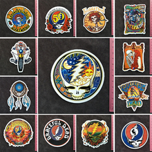 Pegatinas de PVC de la serie The Grateful Dead, caja de lápices de pared para maleta de viaje, placa deslizante para teléfono de bicicleta, etiqueta TI, compra 3 gratis 1 2024 - compra barato