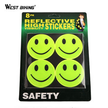 WEST BIKING Fluorescent Bicycle Stickers Cycling Safety Warning Reflective Stickers Tape Patch  Bike Accessories Bike Stickers 2024 - buy cheap