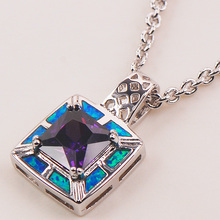 Blue Fire Opal 925 Sterling Silver Fashion Jewelry Pendant P112 2024 - buy cheap