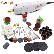 Sanhooii-mini broca elétrica, prático, moedor e acessórios para gravação, afiação e corte, ferramentas elétricas diy 2024 - compre barato